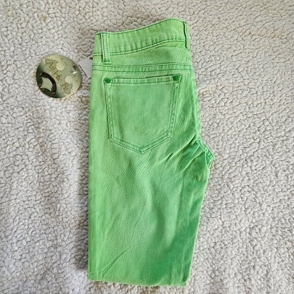 Rogue Jeans Slim Fit Green Denim Pants 9/29 Cotton & Spandex Y2K Retro - Picture 7 of 7